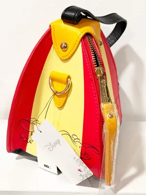 LOUNGEFLY DISNEY DUMBO PURSE CIRCUS TENT CROSSBODY Red Yellow NEW thumbnail 2