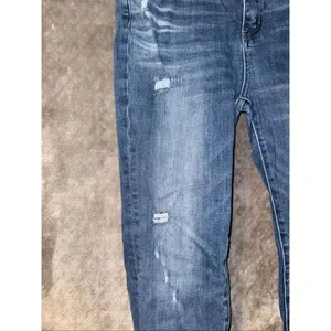 Risen Jeans Dark Wash Distressed Wide Leg Raw Hem 9/29 #776 thumbnail 16