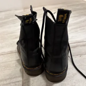 Dr. Martens 1460 Pascal Virginia Black Leather Lace Up Combat Boots Women Size 6 thumbnail 3
