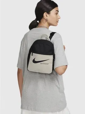 Nike Sportswear NWT Black and Beige Mini Backpack thumbnail 3