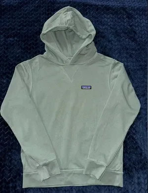 PATAGONIA Regenerative Organic Cotton Hoody‎ Sweatshirt Hemlock Green Size 2XS thumbnail 1