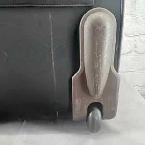 VTG Brighton Black Bag Brown Leather Accents Wheeled Carry-On Luggage 21" thumbnail 10