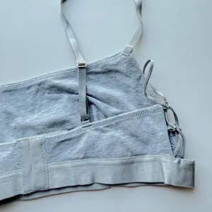 NWT Aerie Real Good Strappy Side Lace Up Bralette Bra Gray Size Medium M NEW thumbnail 11