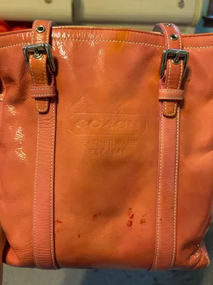 Vintage Pink Leather Coach Bag thumbnail 2