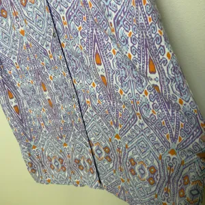 NEW Canyon Retreat‎ Women Messa Shirt Dress 1X Purple Ikat Paisley Purple Resort thumbnail 5