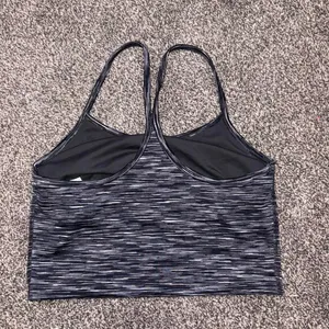 Aerie black and gray marbled sports cropped tank in a S thumbnail 5