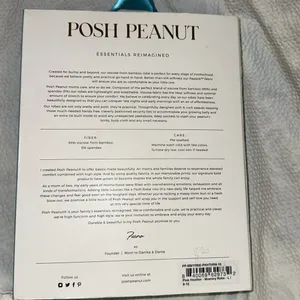 Posh Peanut pink Heather mommy robe sz L Bamboo Essentials thumbnail 3