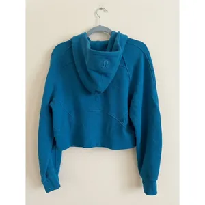 Lululemon Scuba Oversized Half-Zip Hoodie Teal Blue XS/S LW3DMAS thumbnail 3