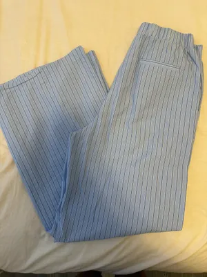 Beige Botany Blue Pinstripe Trousers thumbnail 2