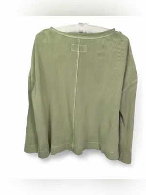 Anthropologie Pilcro Women’s Moira V-Neck Waffle Knit Thermal Top Shirt Size S thumbnail 12