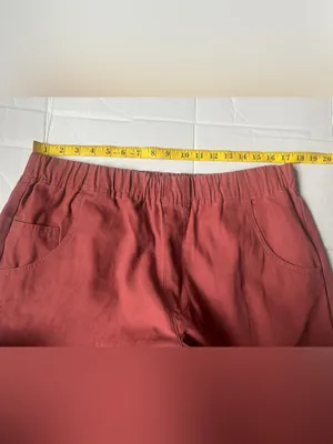 Universal Threads Women's Mid-Rise Barrel Leg Pull-On Pants - Rust - Large thumbnail 6