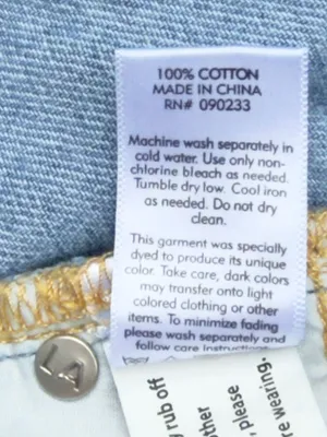 PacSun Light Blue Denim Frayed Mini Skirt thumbnail 5