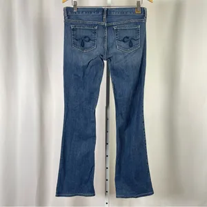 Guess Denim Flare Jeans Women's Size 29 Retro Southwestern Western Retro Stretch thumbnail 2
