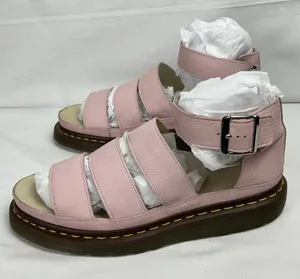 Dr Martens Clarissa Chunky Leather Sandals In Bubblegum Pink Womens Sz 10 EU 42 thumbnail 1