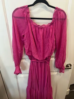 💖 VICI Pink Ruffle Tie Dress thumbnail 3