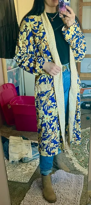 Free People Wild Nights Floral Duster thumbnail 4
