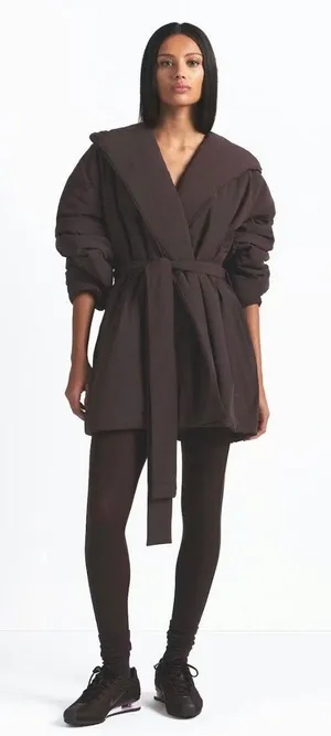 Nike SKIMS Woven Nylon Wrap Coat Phoenix thumbnail 1