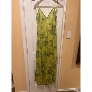 ZARA PRINTED MIDI DRESS GREEN, Size XL NEW WITH TAG thumbnail 3