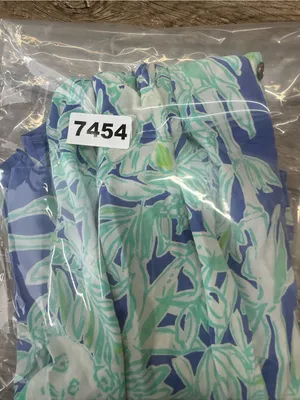 Lilly Pulitzer Bailey silk halter tank top koala wild blue size small thumbnail 7