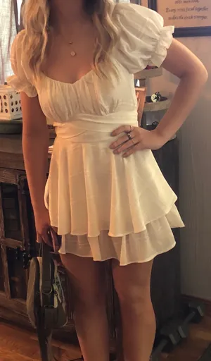 Graduation Dress White thumbnail 1
