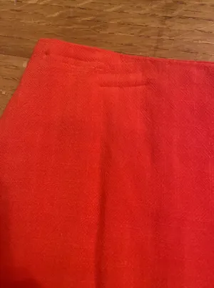 Le lis Orange Ruffle Mini Skirt thumbnail 2