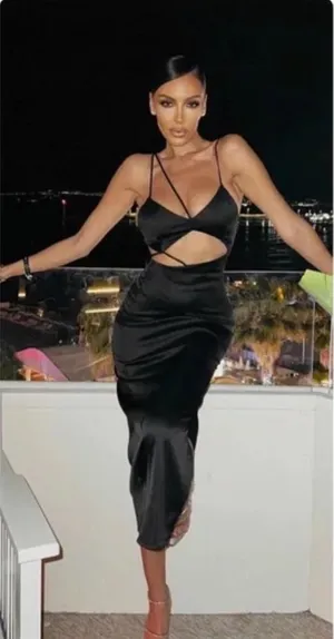 ZARA Satin Dress thumbnail 1