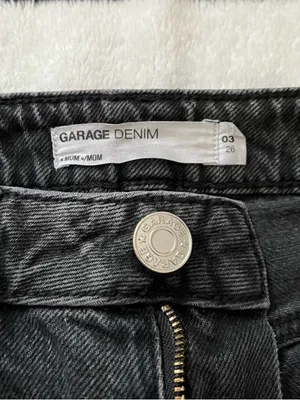Garage Black Mom Jeans Size 3 waist 26 Grunge Y2K thumbnail 6