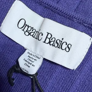 Organic Basics Soft Knit Rib Tie Cardigan Eclipse Purple Blue Small OB440035 NEW thumbnail 5