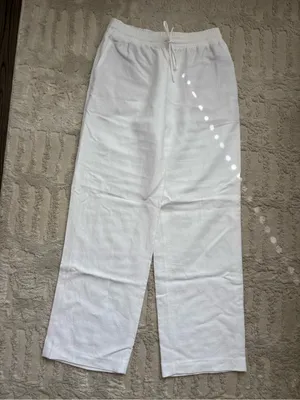 Aritzia Wilfred Thesis White Linen Pants thumbnail 2