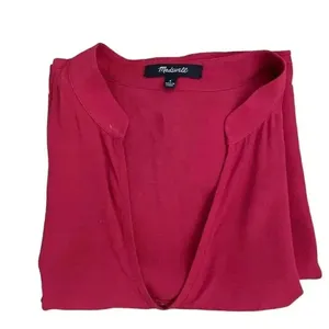 Madewell Bicoastal in Crimson Boxy Festival Boho Shirt Women’s Dress S # 1008 thumbnail 10
