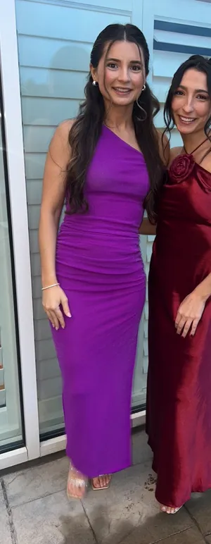 Showpo Purple one shoulder dress thumbnail 1