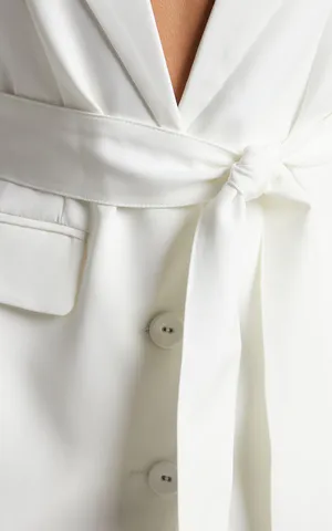 New Showpo Denali Mini Dress Tie Waist Blazer Dress Size Small MSRP $119 thumbnail 10