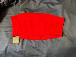 wild fable Red Fitted Cropped Tube Top thumbnail 2