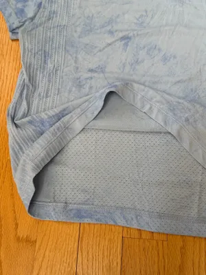 Lululemon Train to Be Mesh Breathable Short Sleeve Blue thumbnail 4