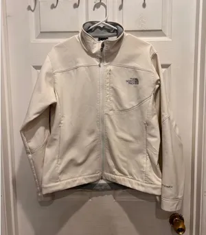 The North Face Apex Bionic Softshell Jacket Womens‎ Off White Cream Full Zip thumbnail 1