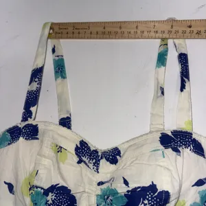 Y2K Vtg American Eagle Baby Doll Floral Sun Dress Prairie Preppy Coquette XS Nw thumbnail 9