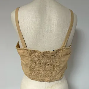 Universal Threads *NEW* Smock Back Tie-Front Crop Tank Top thumbnail 4