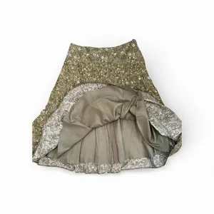 H&M Olive Floral‎ A-Line Skirt size 6 thumbnail 5