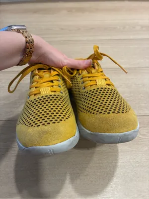 NOBULL Suede Perforated Trainers Mustard Yellow Size Men’s 8/Women’s 9.5 thumbnail 5