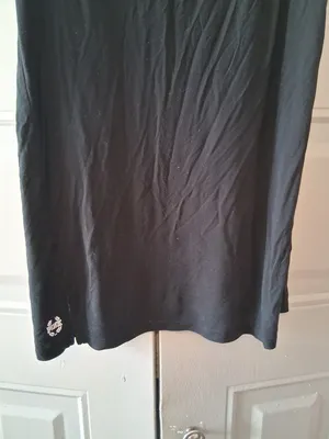 PINK Victoria's Secret modal criss cross front oversized short sleeved t-shirt in black size medium. thumbnail 9