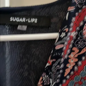 Sugar Lips Elegant Paisley romper with maxi back  - Multicolor thumbnail 2