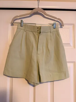 Zara mint green shorts thumbnail 3