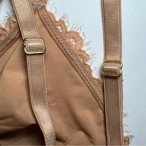 Pepper Everyday Lace Triangle Bralette in Tuscan‎ Tan size small thumbnail 4