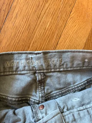 Sage Green American Eagle Jeans thumbnail 4
