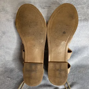Steve Madden Gabriela Lace Up Gladiator Suede Sandal Taupe Size 7.5 thumbnail 9