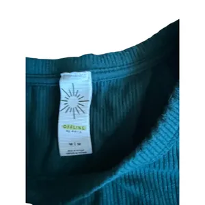 Offline by Aerie Womens Teal Green Ribbed Cropped Tank Top Side Stripe Size M‎ thumbnail 3