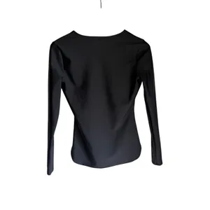Old Navy Black Long Sleeve Rash Guard Small Swim Surf Curved Hem thumbnail 3