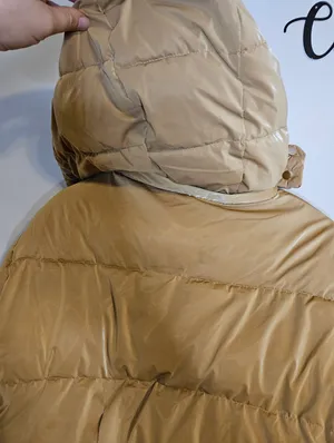 How Dare U Outerwear Pocketed Zip-Up Puffer Jacket with Removable Hood thumbnail 10