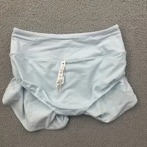 NWT Lululemon Speed Up Shorts High Rise 4" Powder Blue Athletic Women's 6 thumbnail 7