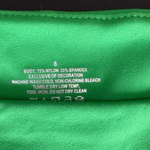 Amazon Bright Green Scoop Neck Stretch Bodysuit thumbnail 2